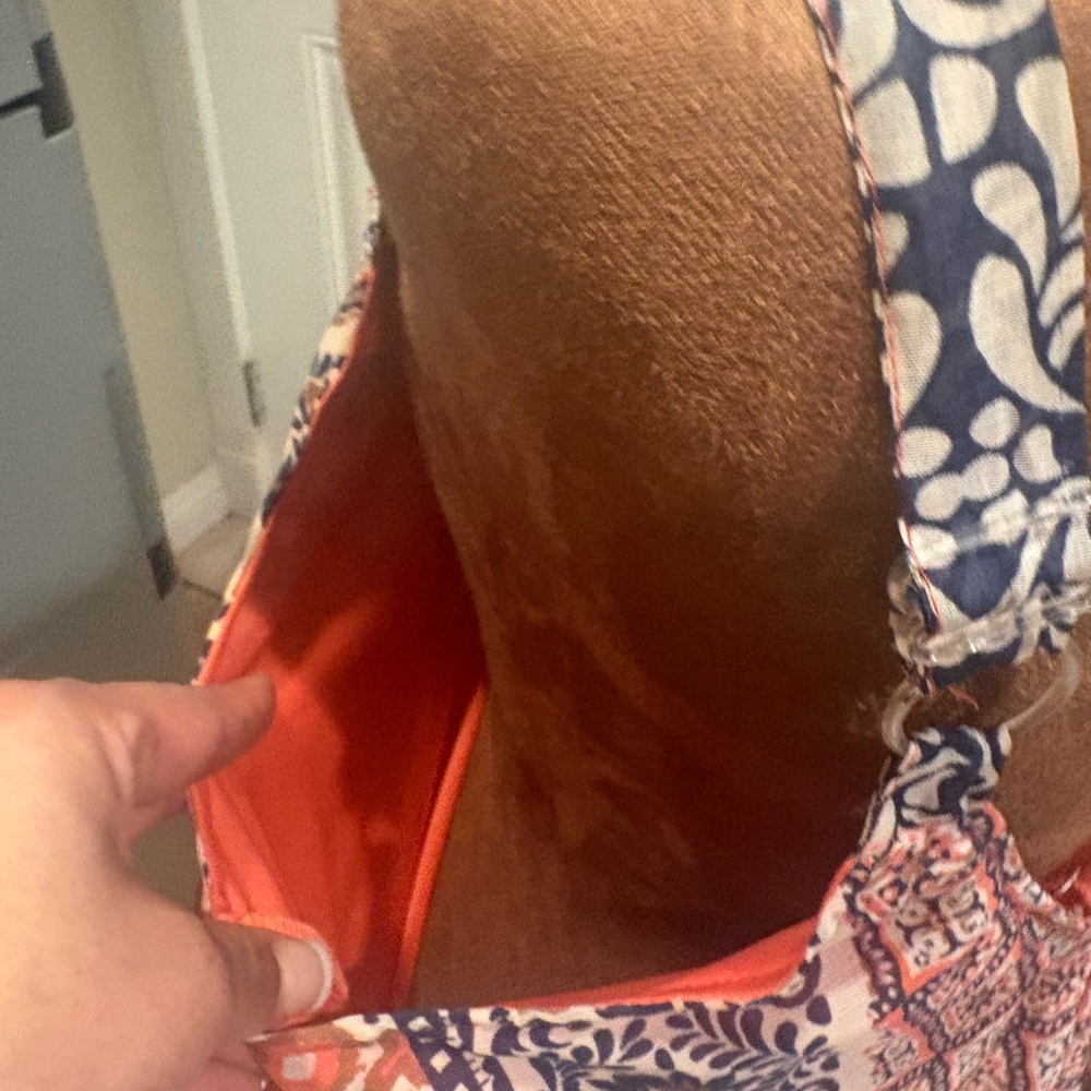 Magic Asymmetrical Patchwork Dress - Orange And P… - image 7